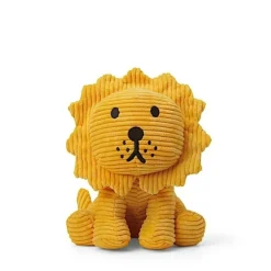 Peluche lion en velours côtelé - 24 cm