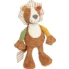 Peluche lion Patchwork en coton bio, Green