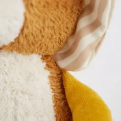 Peluche lion Patchwork en coton bio, Green