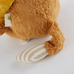 Peluche lion Patchwork en coton bio, Green