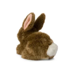 Peluche lièvre brun couché WWF - 19 cm