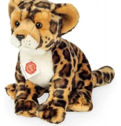 Peluche léopard assis - 27 cm