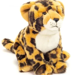 Peluche léopard assis - 27 cm