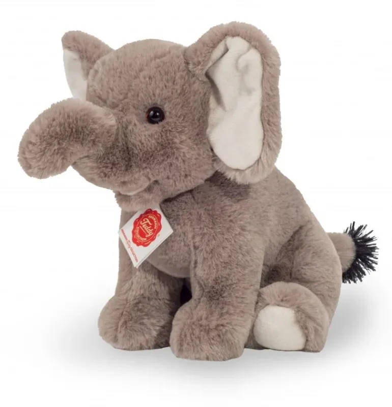 Peluche éléphant assis - 25 cm