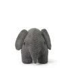 Peluche éléphant en velours côtelé - 33 cm