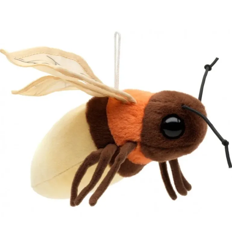 Peluche luciole avec lumière - 17 cm