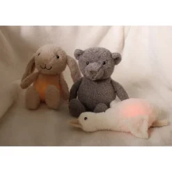Peluche lumineuse Liva l’oie beige