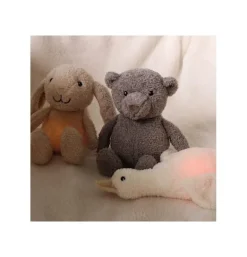 Peluche lumineuse Lou l’ours gris