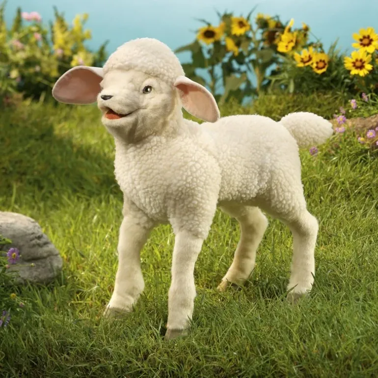 Peluche marionnette Agneau