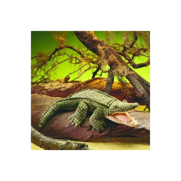 Peluche marionnette Alligator