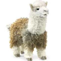 Peluche marionnette Alpaga