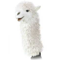 Peluche marionnette Alpaga
