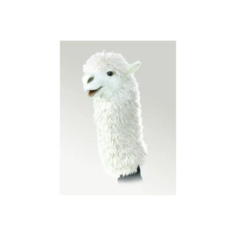 Peluche marionnette Alpaga