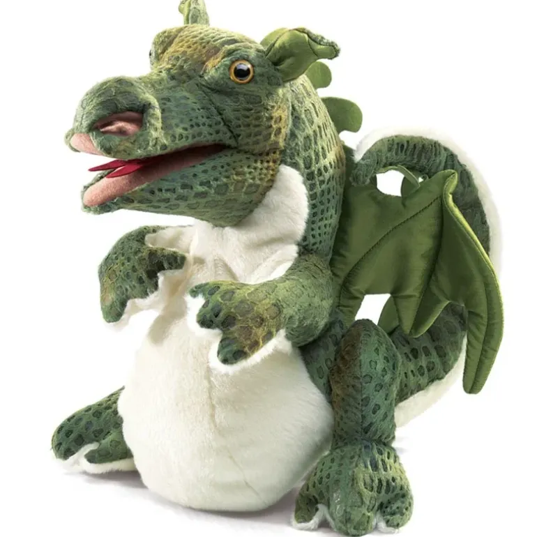 Peluche marionnette Bébé Dragon
