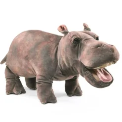 Peluche marionnette Bébé Hippopotame