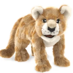 Peluche marionnette Bébé lion