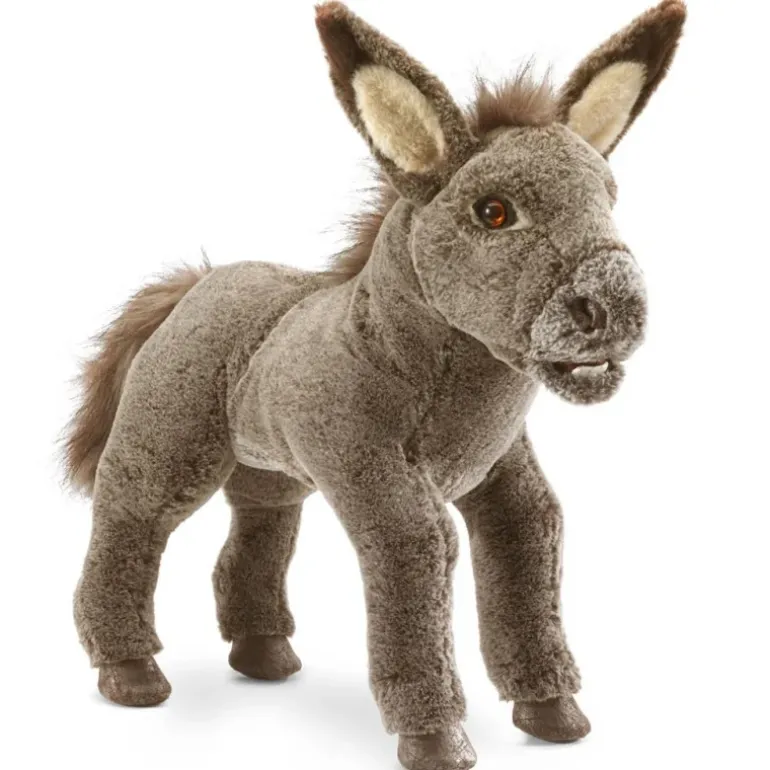 Peluche marionnette Bébé âne