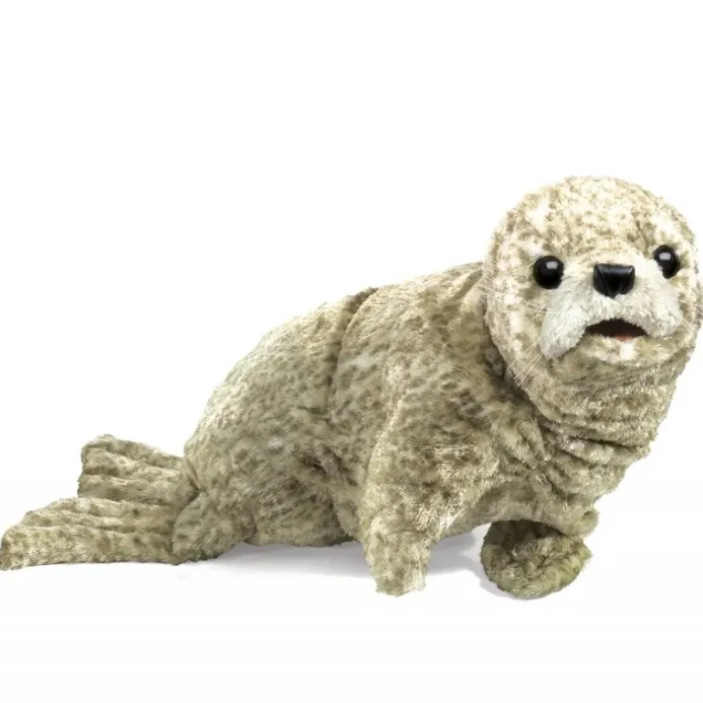 Peluche marionnette Bébé Phoque