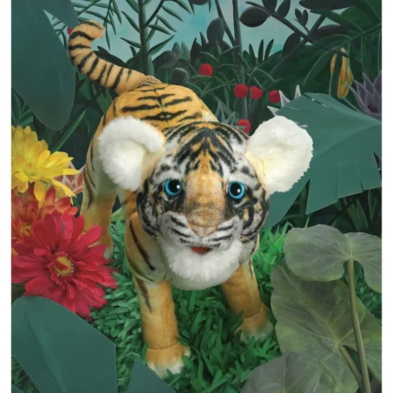 Peluche marionnette Bébé Tigre