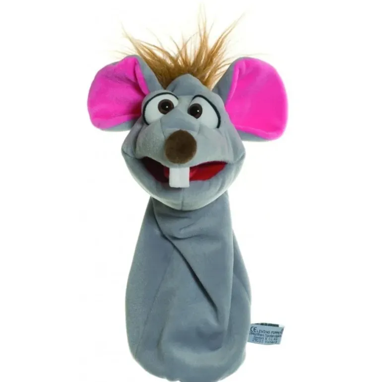 Peluche marionnette Bille La souris - 35 cm