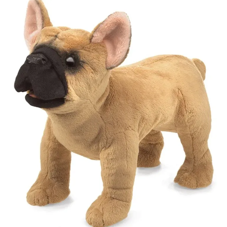 Peluche marionnette Bouledogue Français