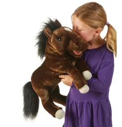Peluche marionnette cheval