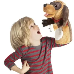 Peluche marionnette Chien