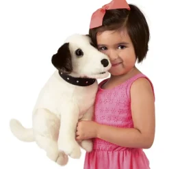 Peluche marionnette Chien Terrier assis