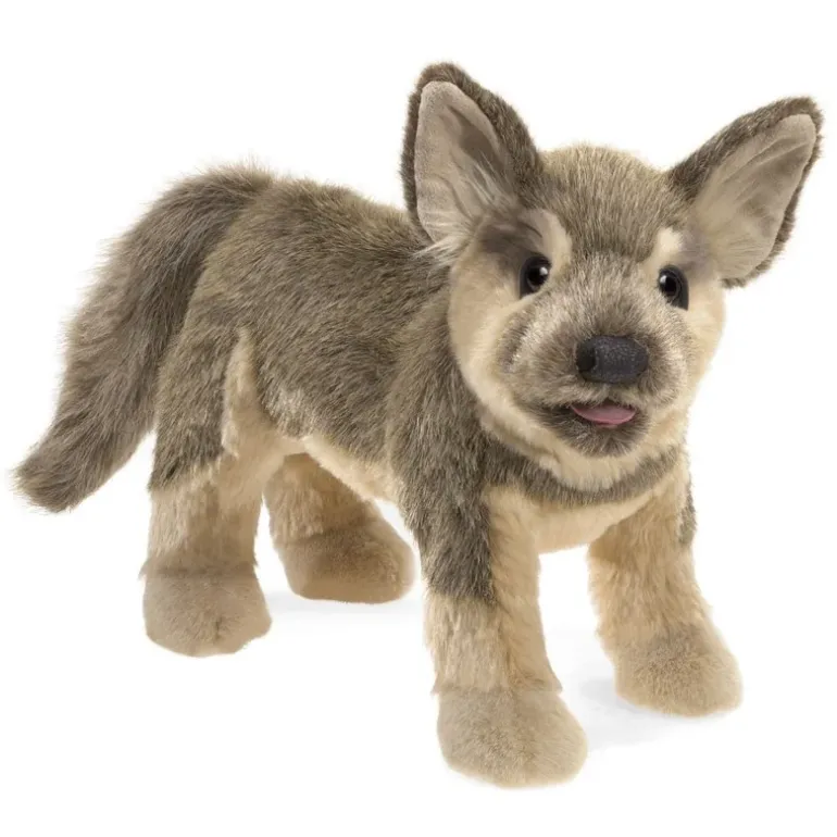 Peluche marionnette Chiot Berger Allemand
