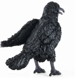 Peluche marionnette corbeau