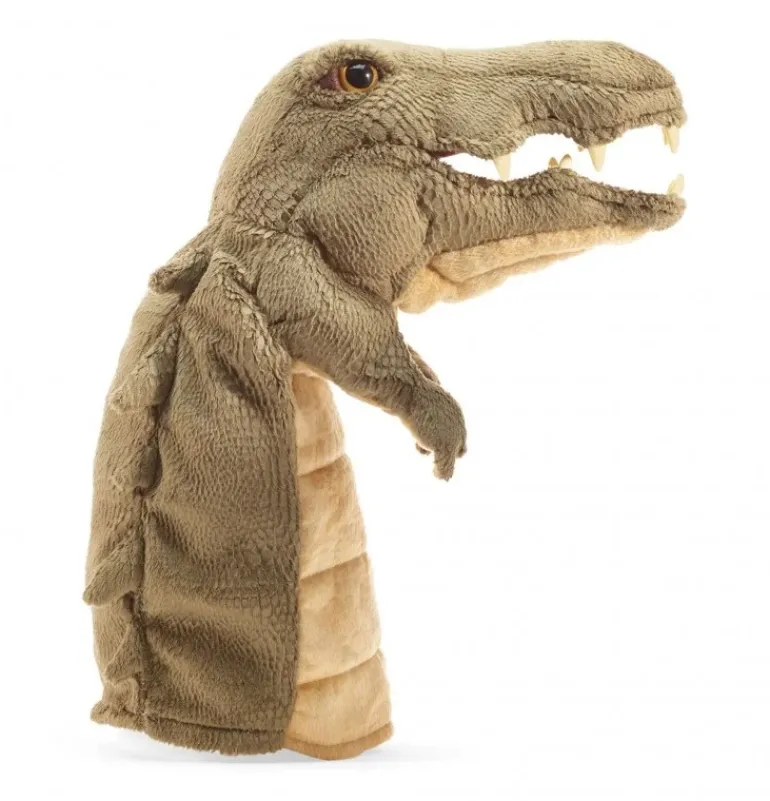 Peluche marionnette crocodile