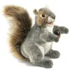 Peluche marionnette Écureuil gris