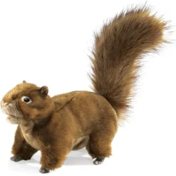 Peluche marionnette écureuil