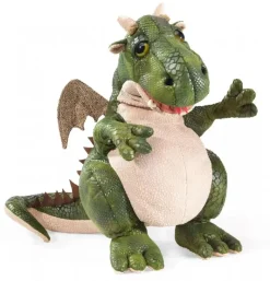Peluche marionnette dragon amical