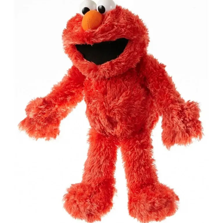 Peluche marionnette Elmo - 33 à 37 cm