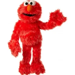 Peluche marionnette Elmo de 1 rue Sésame - 65 cm