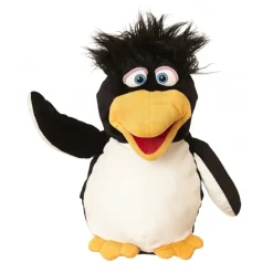 Peluche marionnette Erwin le pingouin