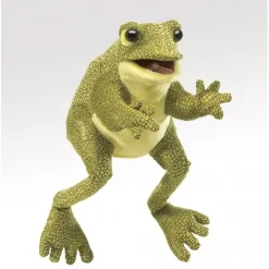 Peluche marionnette Grenouille drôle