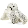 Peluche marionnette Harfang de neige