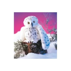Peluche marionnette Harfang de neige