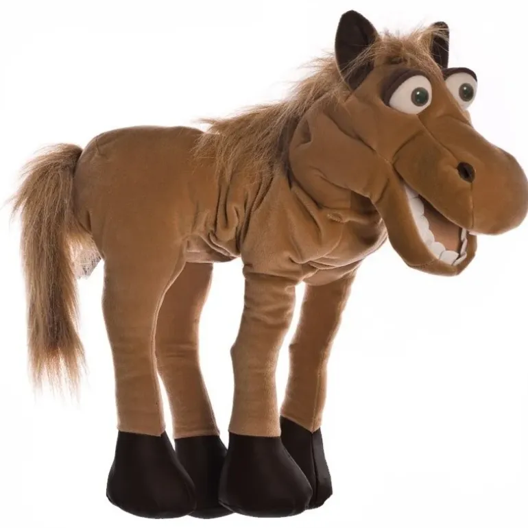 Peluche marionnette Helge le cheval