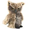 Peluche marionnette Hibou petit-duc