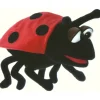 Peluche marionnette Hubi La coccinelle