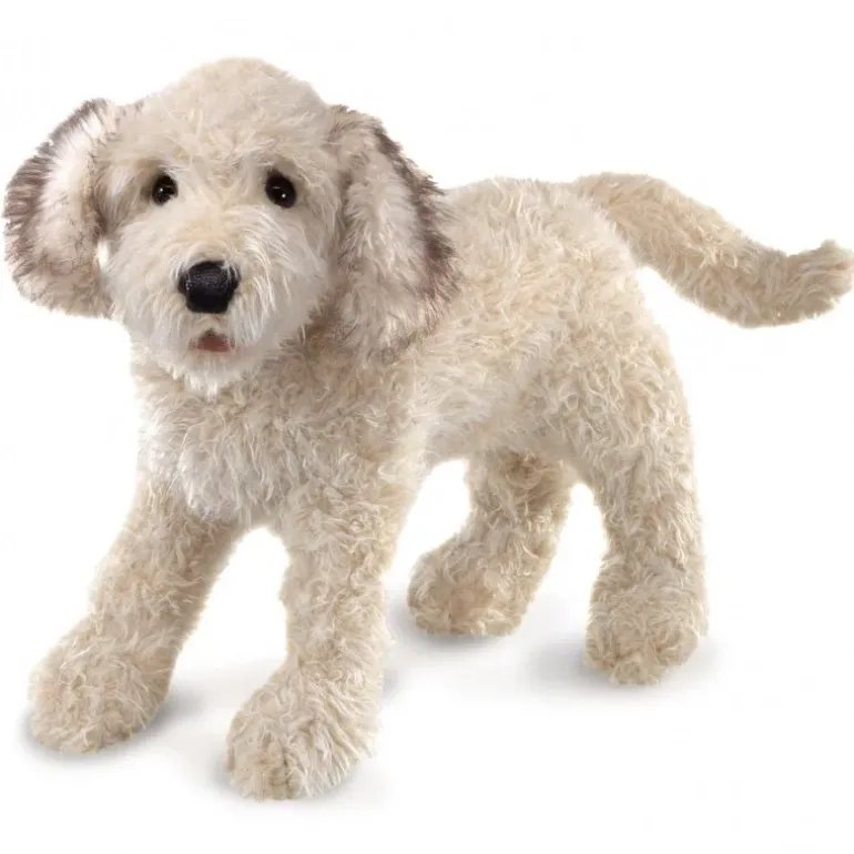 Peluche marionnette Labradoodle