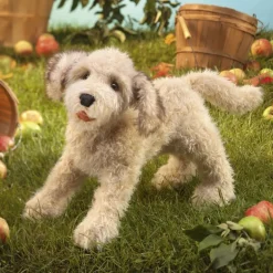 Peluche marionnette Labradoodle