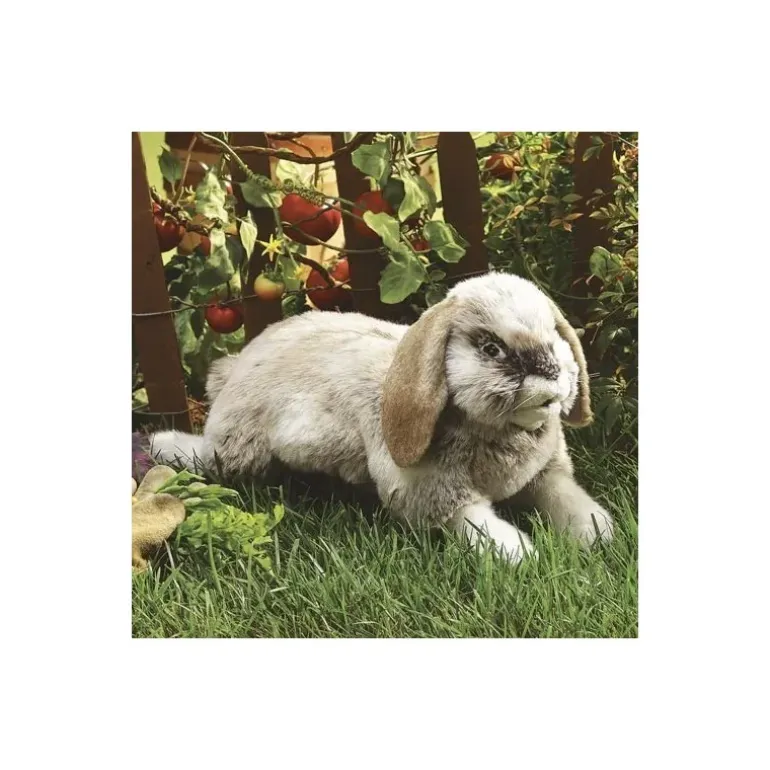 Peluche marionnette Lapin bélier hollandais