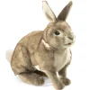 Peluche marionnette Lapin à queue blanche