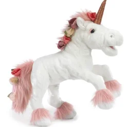 Peluche marionnette Licorne