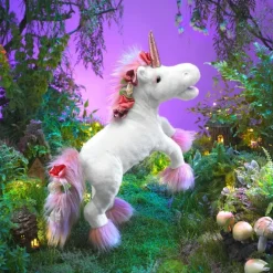 Peluche marionnette Licorne