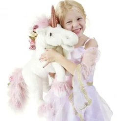 Peluche marionnette Licorne